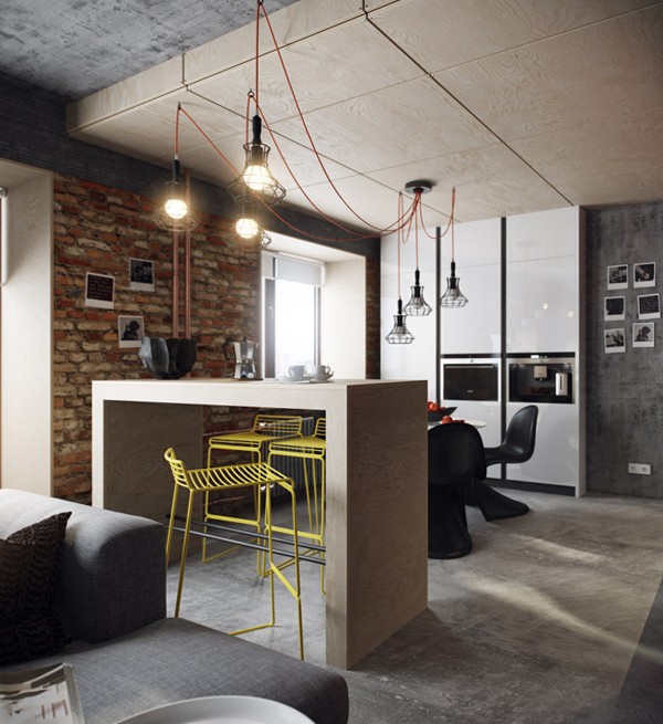 Дизайн квартиры 2016 (лофт) – 1