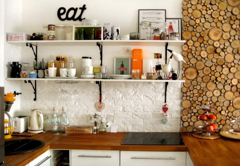 Декоративные панели в интерьере кухни 4