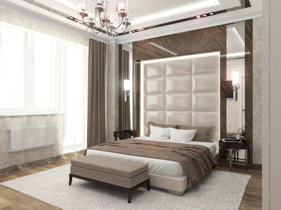 Дизайн интерьера спальной комнаты в классическом стиле