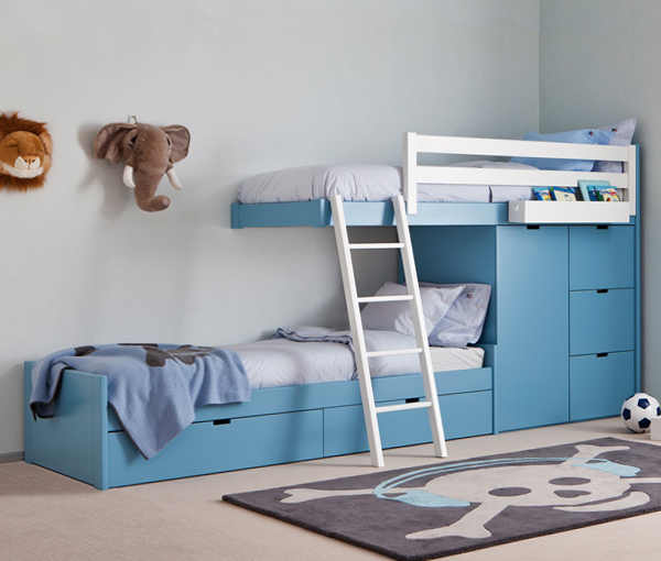 Детская кровать с встроенным шкафом - 7