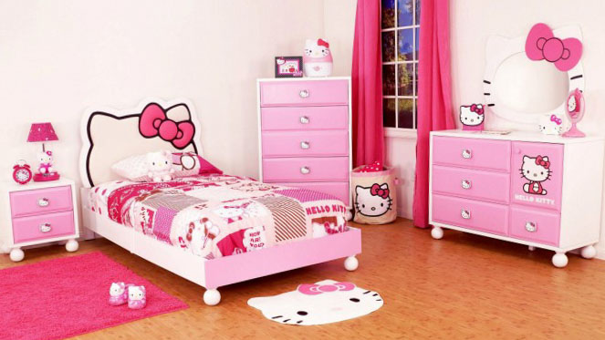 Розовая комната для девочки-подростка