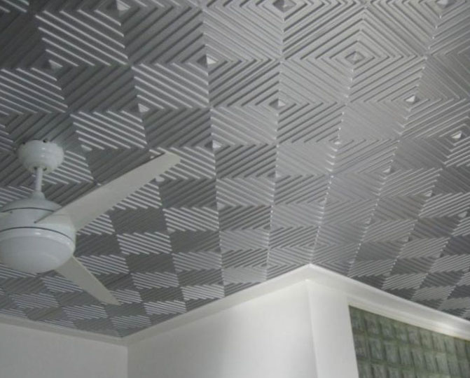 Дизайн потолка плиты