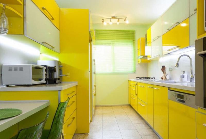 Кухни в желтом цвете 4