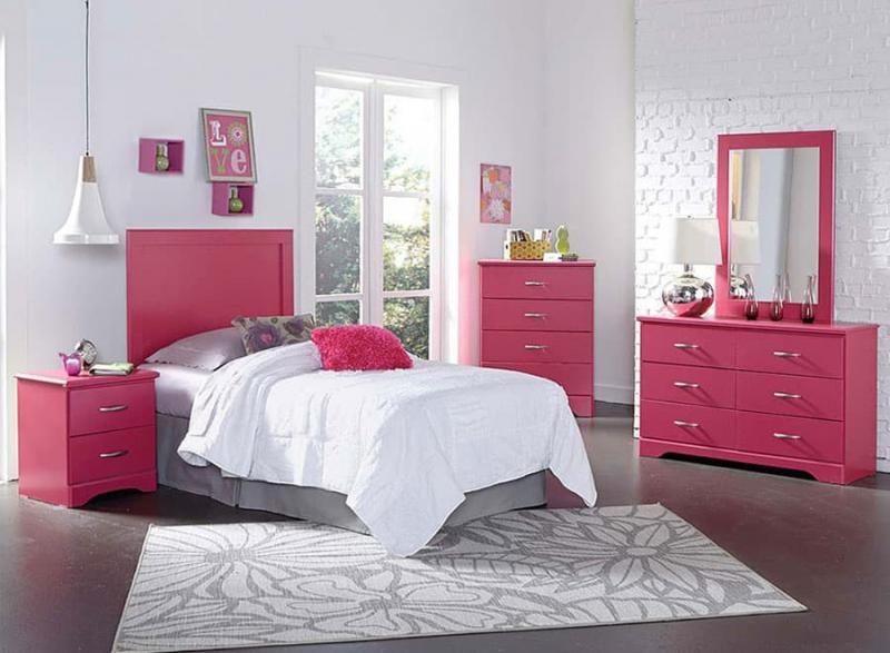 Розовая спальня 18 кв.м 3