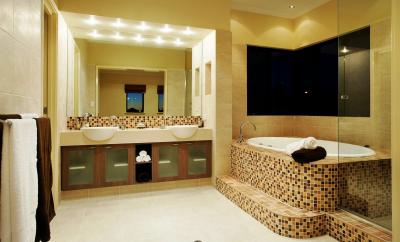 Фото современного интерьера ванной комнаты
