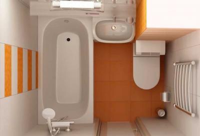 Дизайн ванной комнаты 4 кв.м 5