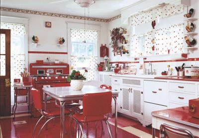 Кухня в красном цвете 4