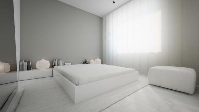 Шторы для спальни в стиле минимализм 10