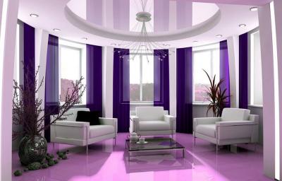 Фиолетовый цвет в интерьере 4