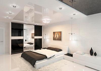 Потолок в спальне в современном стиле 5
