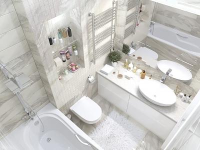 Moderan moderan dizajn kombinirane kupaonice s perilicom rublja. TOP 10 ideja za uštedu prostora + 50 FOTOGRAFIJA