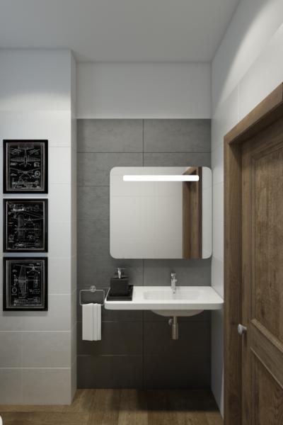 Дизайн ванной с туалетом 3 кв м в современном стиле