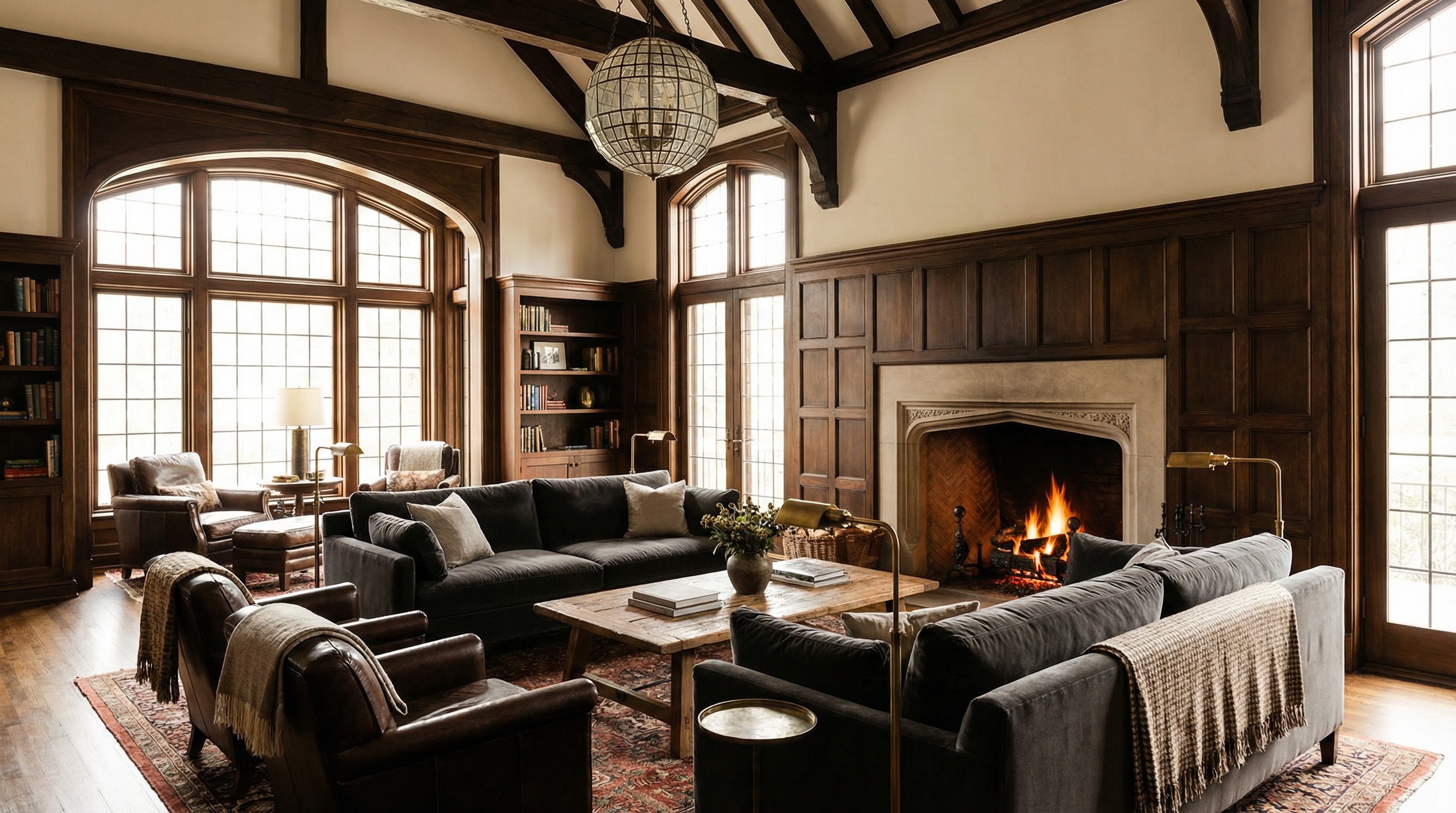 Фахверк и бетон: анатомия тренда на современный Тюдор