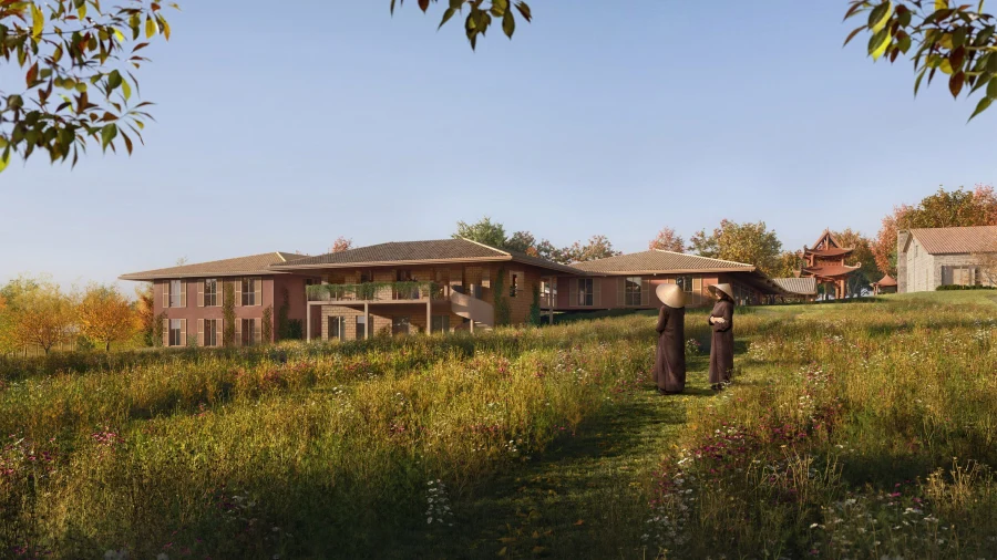 Представлены планы по реконструкции буддийского монастыря во Франции Представлены планы по реконструкции буддийского монастыря во Франции