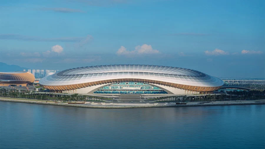 Завершено строительство спортивного центра в Гуанчжоу, Китай