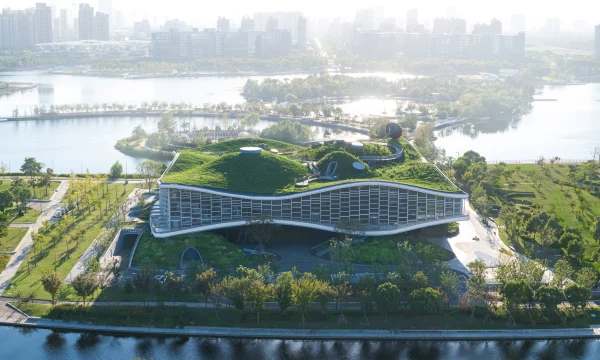 Научный павильон "Волновой куб" в городе Шанхай, Китай