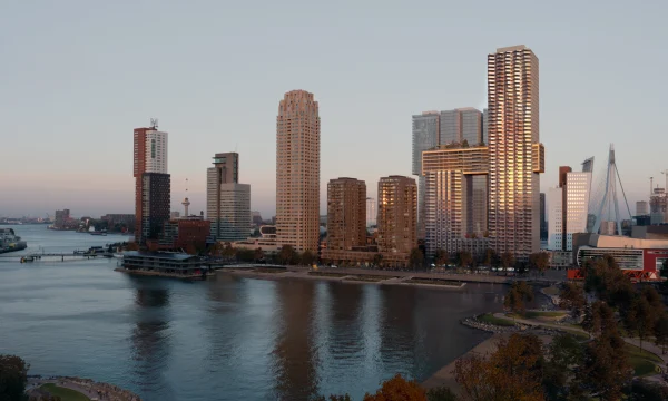 Началось строительство жилого комплекса The Sax в Роттердаме