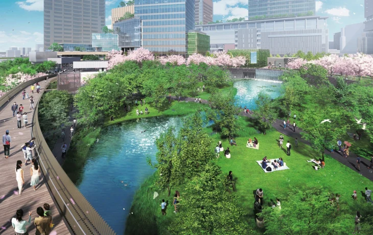 Проект Центрального городского парка Grand Green Osaka, Япония
