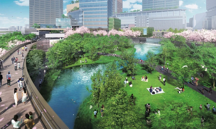Проект Центрального городского парка Grand Green Osaka, Япония