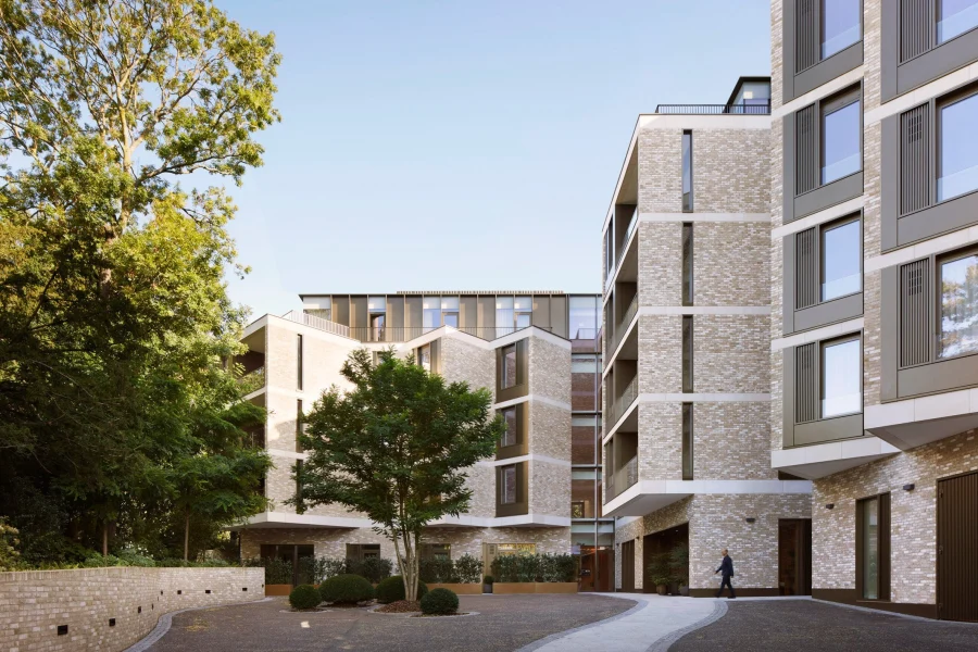 Новый комплекс для пенсионеров в Лондоне, Великобритания Новый комплекс для пенсионеров в Лондоне, Великобритания