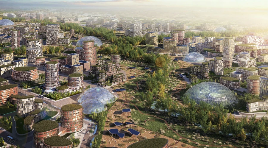 Разработка генерального плана нового города Хунну, Монголия