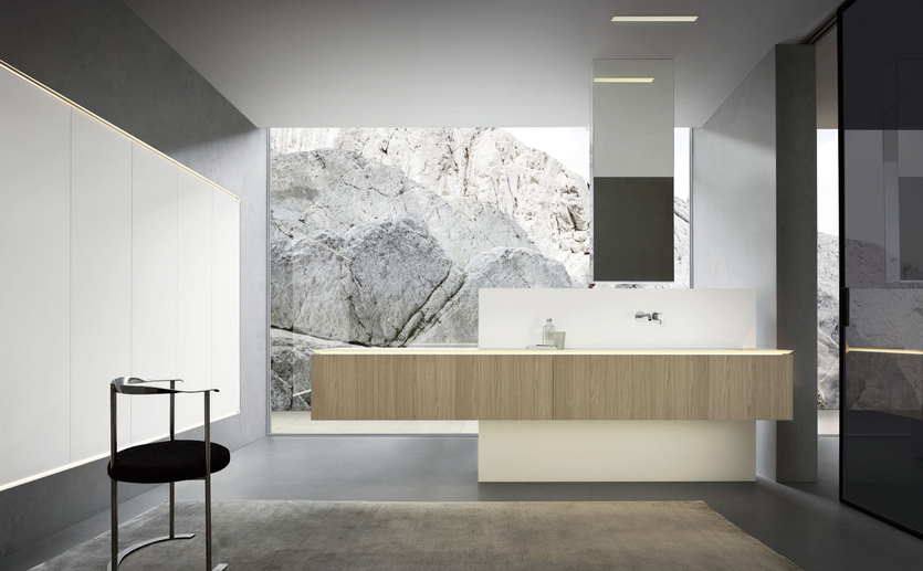 Минимализм в ванной: мебельные новинки