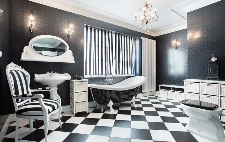 Идеи винтажной ванной комнаты с элегантными современными обновлениями