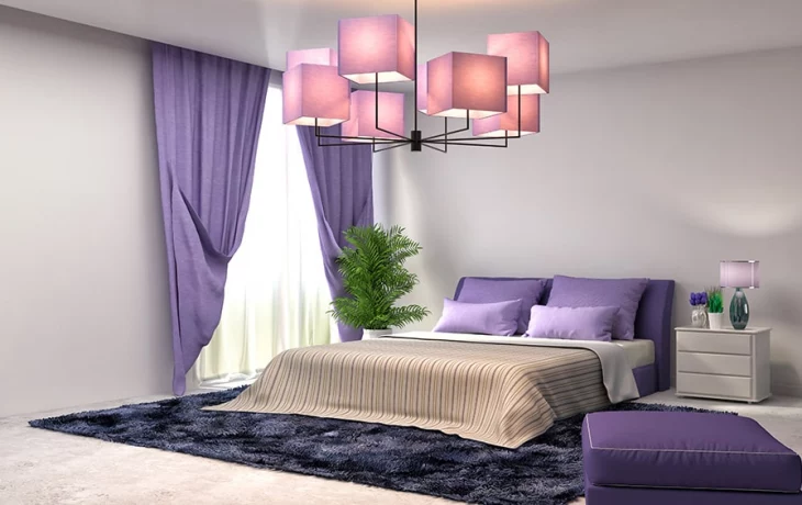 Фиолетовый цвет для вашей спальни, стен и идей для вашего дома