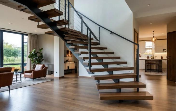 Лестницы на монокосоуре из металла: эстетика и надёжность в одном решении Лестницы на монокосоуре из металла: эстетика и надёжность в одном решении