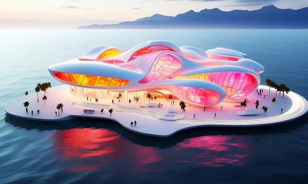 Итальянцы представили проект плавучего музея в стиле футуризм