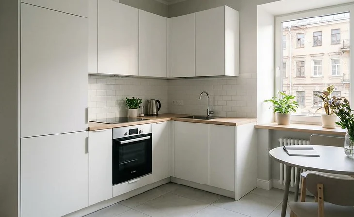 Дизайн маленькой кухни: эргономика, зонирование и выбор материалов для интерьера до 6 м&sup2;