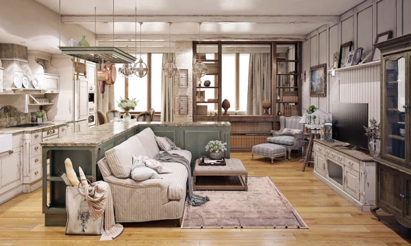 Дизайн интерьера четырехкомнатной квартиры ЖК "Соколиное Гнездо"