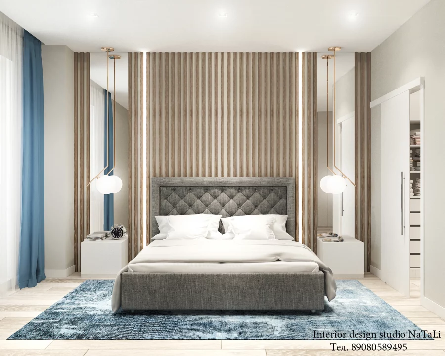 Дизайн интерьера спальной комнаты в современном стиле