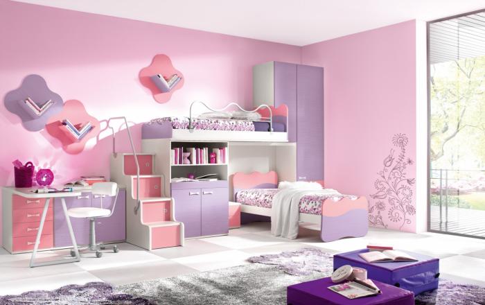 Дизайн интерьера спальни для детей 5